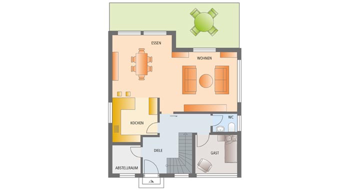 FingerHaus Fino 200 Grundriss Erdgeschoss