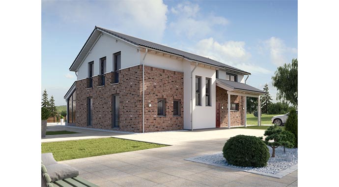 Gussek Haus Musterhaus Isabella Außenaufnahme