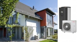 Wärmepumpen mit Kühlfunktion Luft-Wasser-Wärmepumpe Splydro von Dimplex.