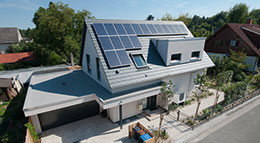 Einspeisevergütung Außenansicht Kundenhaus von Meisterstück-Haus
