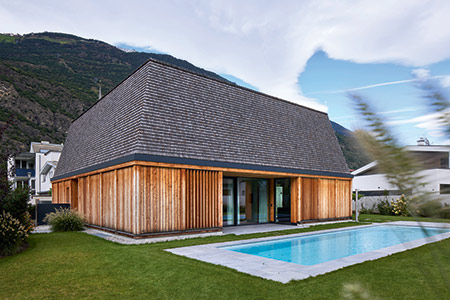 Außenansicht Haus Gartenheim von Holzius