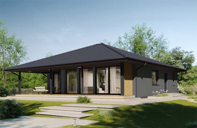 Außenansicht Bungalow NEXT 110 WT