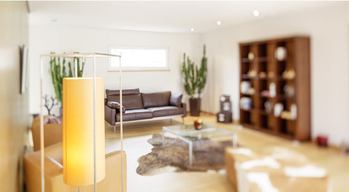 Luxhaus Musterhaus Georgensgmünd Wohnbereich