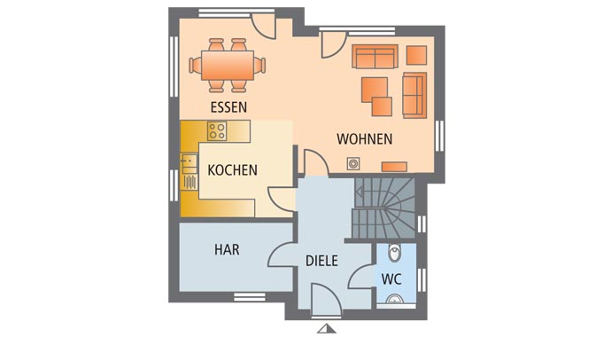 ProHaus ProStyle 128 Grundriss Erdgeschoss