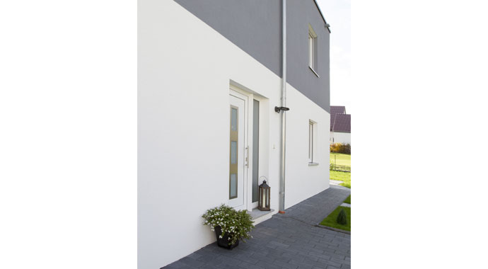 Außenansicht ICON Cube von Dennert Massivhaus