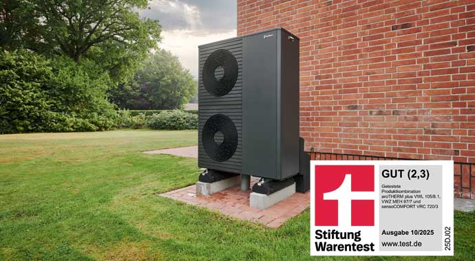 Luft-Wasser-Wärmepumpe aroTHERM plus von Vaillant