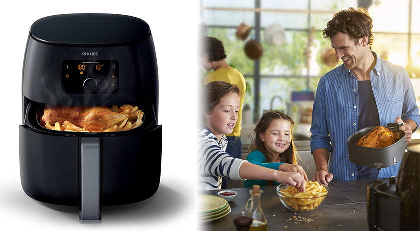Küchenplanung Familienküche Philips Airfryer Avance XXL