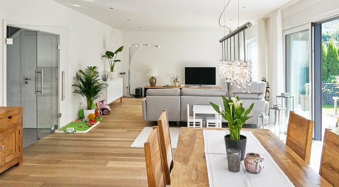 Essbereich Kundenhaus Bonn von Kern-Haus