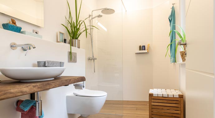 Badezimmer Haus Winkel von STREIF Haus