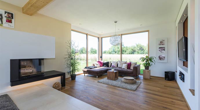 KitzlingerHaus individuelles Architektenhaus Wohnbereich