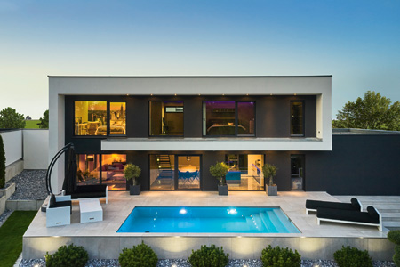 Außenansicht Haus Pudellek von Fertighaus WEISS