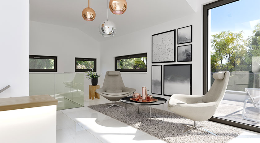 Bien-Zenker Stadtvilla Evolution Mannheim Wohnbereich