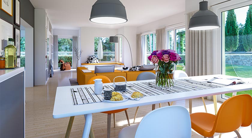 Living Haus Aktionshaus Sunshine 165 V3 Essbereich