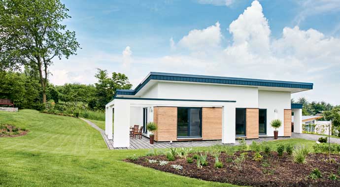 Außenansicht Bungalow Nivelo von Fingerhut Haus