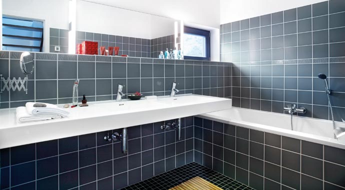 SchwörerHaus WärmeDirektHaus Plan 1126.S Kundenhaus Klotz Badezimmer