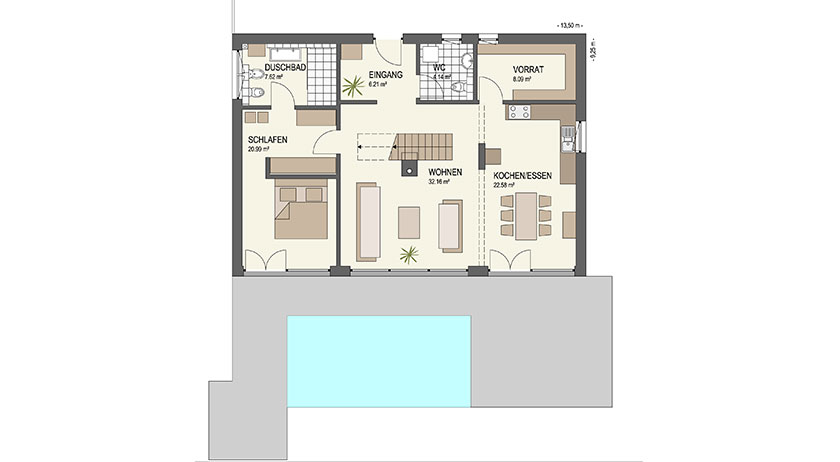 Keitel Haus Haus Lengwil Grundriss Erdgeschoss