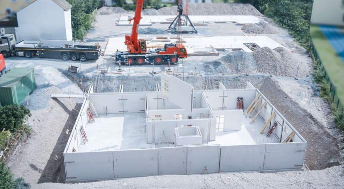 Glatthaar Fertigkeller für den Objektbau