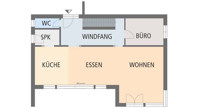 Fullwood Haus Felsblick Grundriss Erdgeschoss