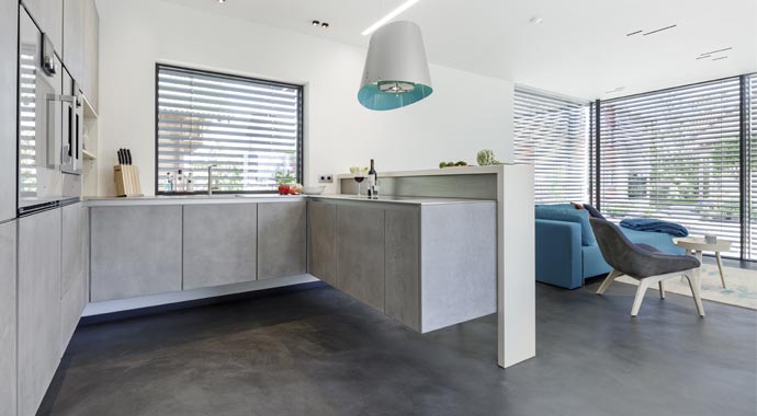 Luxhaus Musterhaus fine Küche