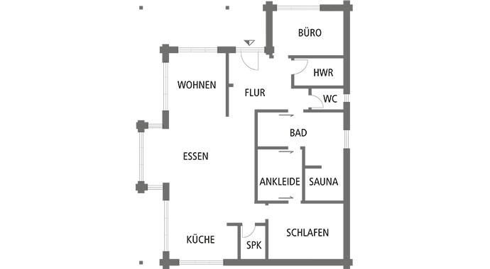 Haus am Oberrhein von Fullwood Wohnblockhaus