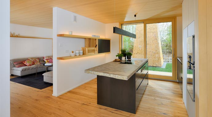 Bau-Fritz, Musterhaus Alpenchic Küche