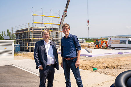 BDF-Geschäftsführer Achim Hannott und Kappel-Grafenhausens Bürgermeister Jochen Paleit