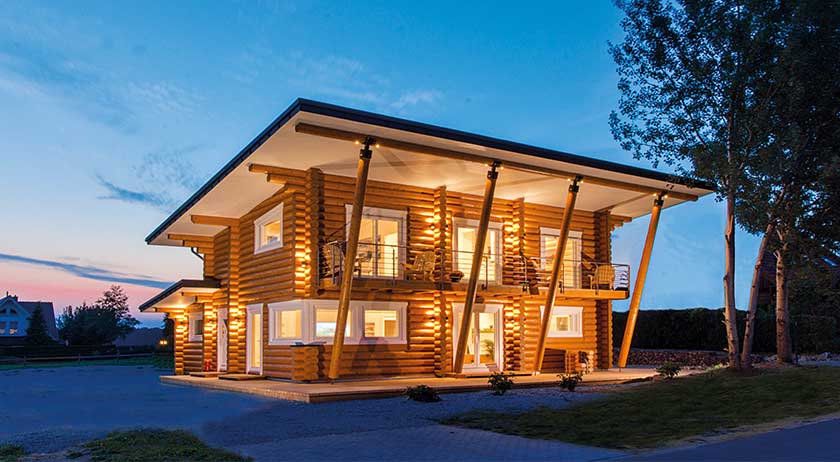 LéonWood Musterhaus Mikado Außenansicht