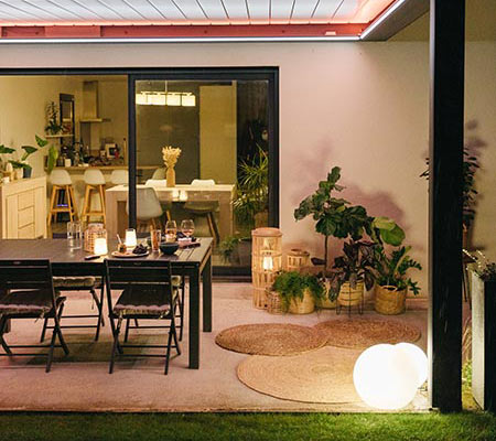 Smarte Terrasse mit Somfy Smarte Terrasse mit Somfy