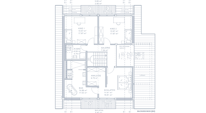Meisterstück-Haus Musterhaus Günzburg TreppeMeisterstück-Haus Musterhaus Günzburg Grundriss Obergeschoss