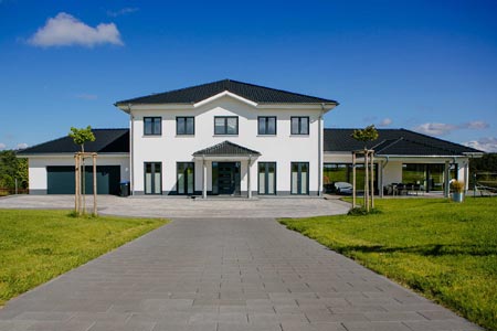 Außenansicht Einfamilienhaus von Massivhaus Rhein Lahn