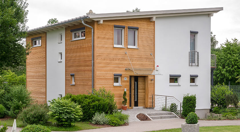 Haas Fertigbau Haus Falkenberg Außenansicht