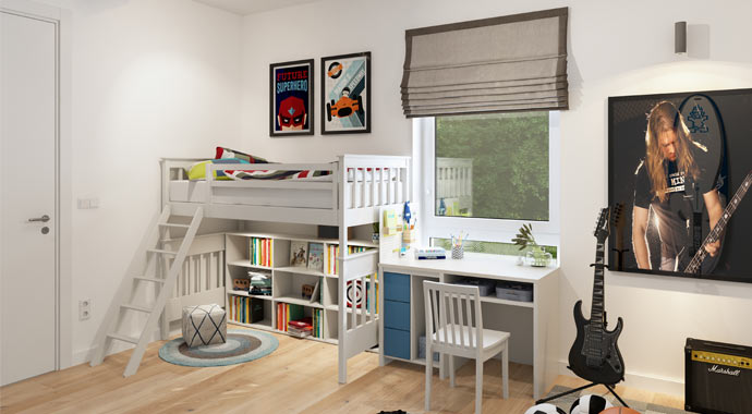 Kinderzimmer Noblesse 142 edition von Favorit Massivhaus