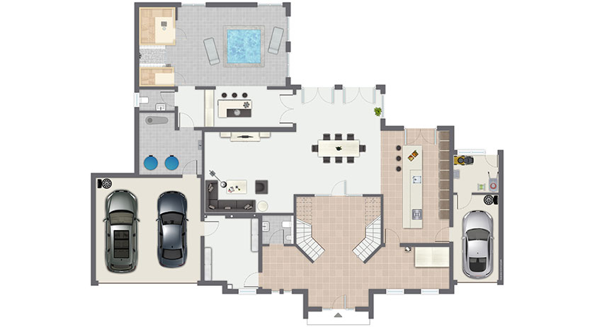 Gussek Haus Modell Cannstatt Grundriss Erdgeschoss