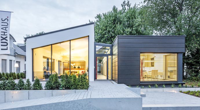 Luxhaus Open Musterhaus Fellbach Außenansicht