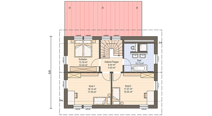 Haas MH Falkenberg 139 Grundriss Obergeschoss