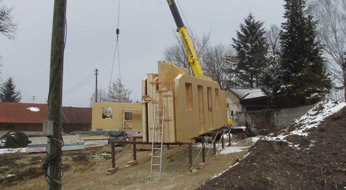 Baustelle im Winter Baustelle im Winter