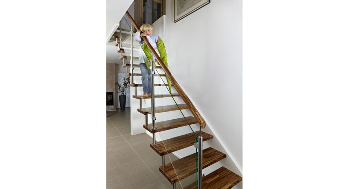 Kampa Musterhaus Oslo Treppenaufgang