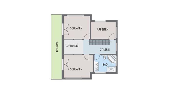 Stommel Haus Cranberry Grundriss Dachgeschoss