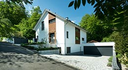 Energieeffizient bauen Außenansicht Design 163 von Frammelsberger