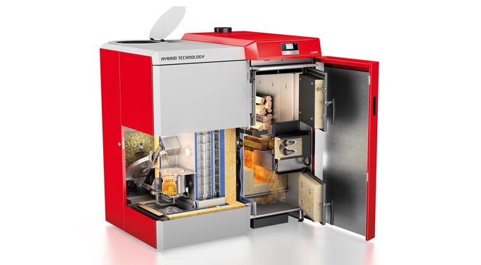 Hybridheizung Pelletkessel BioWIN 2 Windhager
