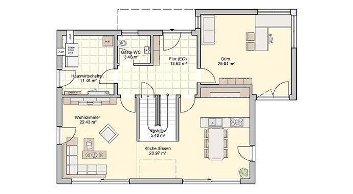 Fingerhut Haus Musterhaus Koblenz Grundriss Erdgeschoss