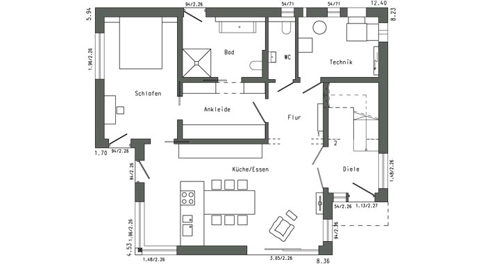 Schworerhaus Einfamilienhaus Plan 580