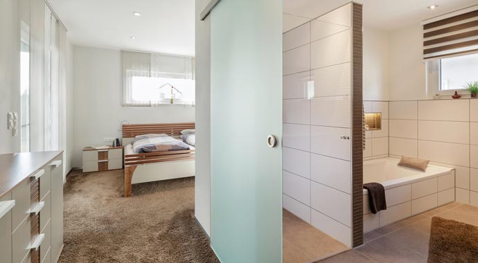 Luxhaus Bungalow 130 Badezimmer