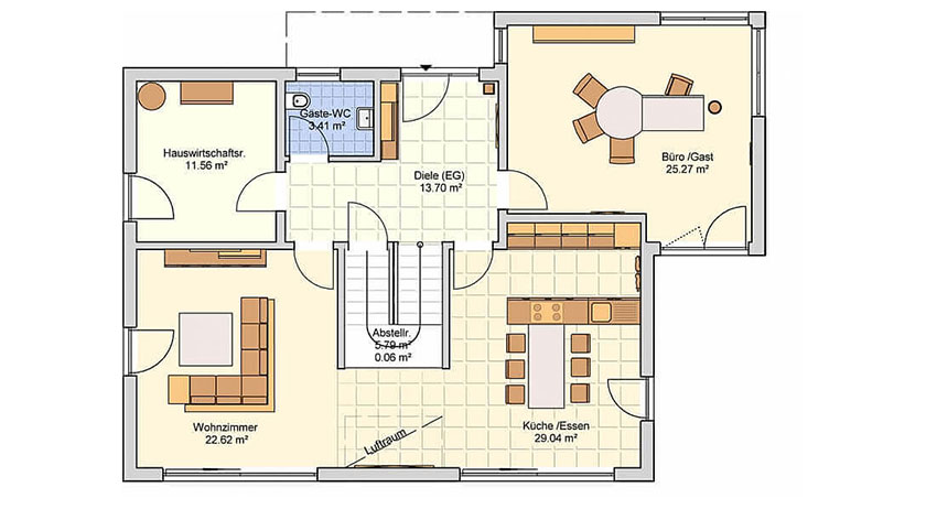 Fingerhut Haus Musterhaus Koblenz Grundriss Erdgeschoss