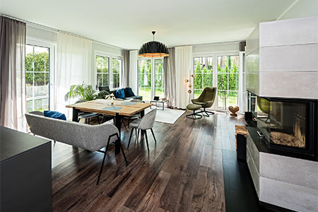 Wohnbereich Winkelbungalow Ahlbeck von Roth-Massivhaus Wohnbereich Winkelbungalow Ahlbeck von Roth-Massivhaus