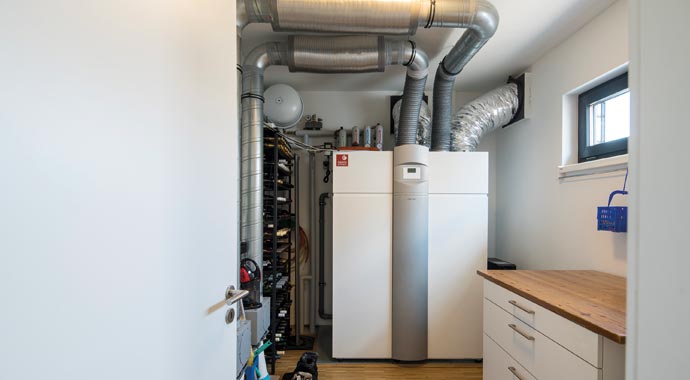 Technikraum Bungalow NIVO von FingerHaus