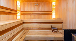 Eine Sauna zu Hause Symbolbild Sauna