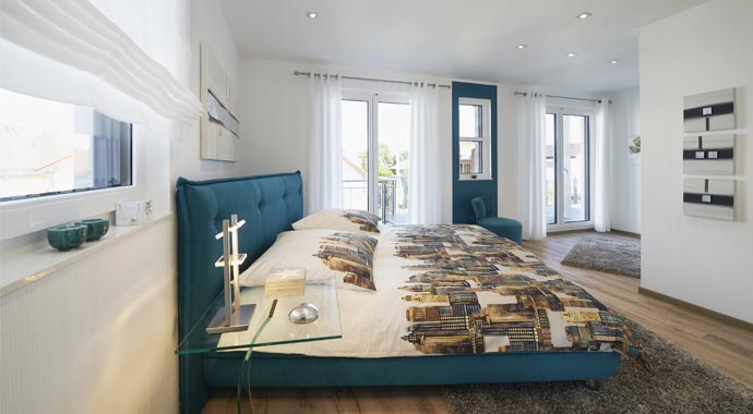 Schlafzimmer Musterhaus Montana von RENSCH-HAUS