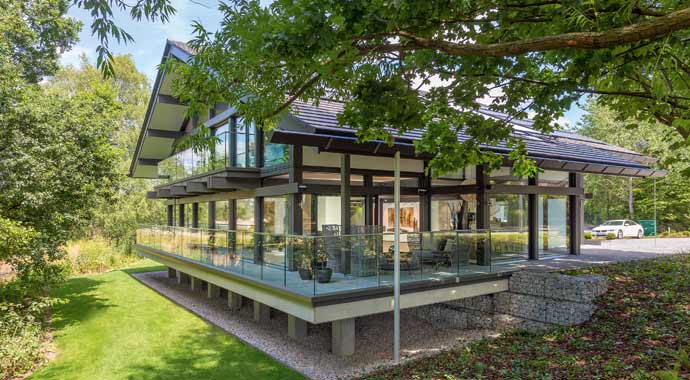 Außenansicht Musterhaus ART 6 von Huf Haus