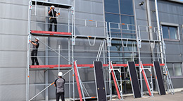 Gerüstaufbau mit MSG